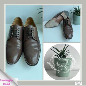 Alfonsi Milano - Men's Leather Oxford - Brown (Size 9 / EU 43)